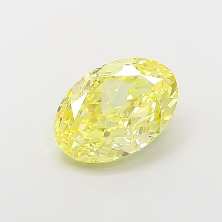 2.86 Ct. Fancy Intense  Yellow Oval Lab Grown Diamond
