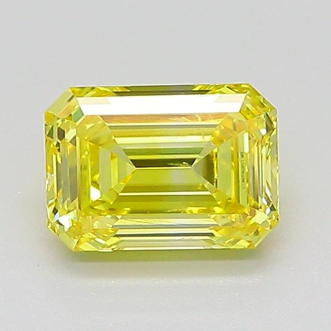 1.02 Ct. Fancy Intense  Yellow Emerald Lab Grown Diamond