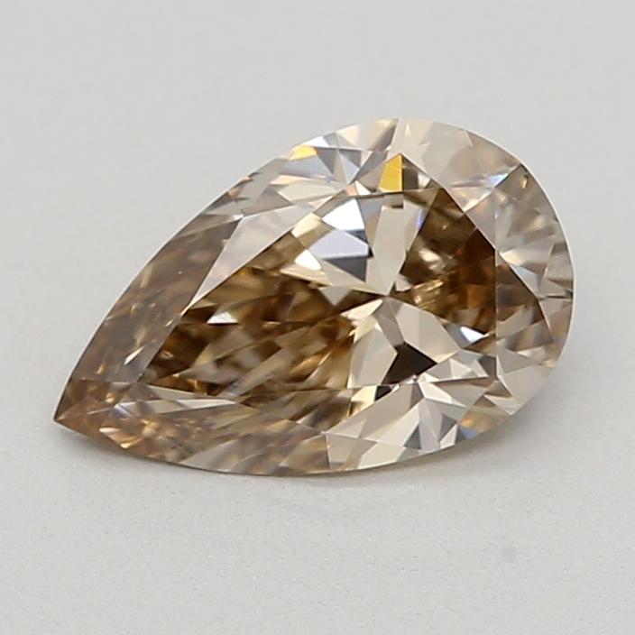 0.50 Ct. Light  Brown Pear Lab Grown Diamond