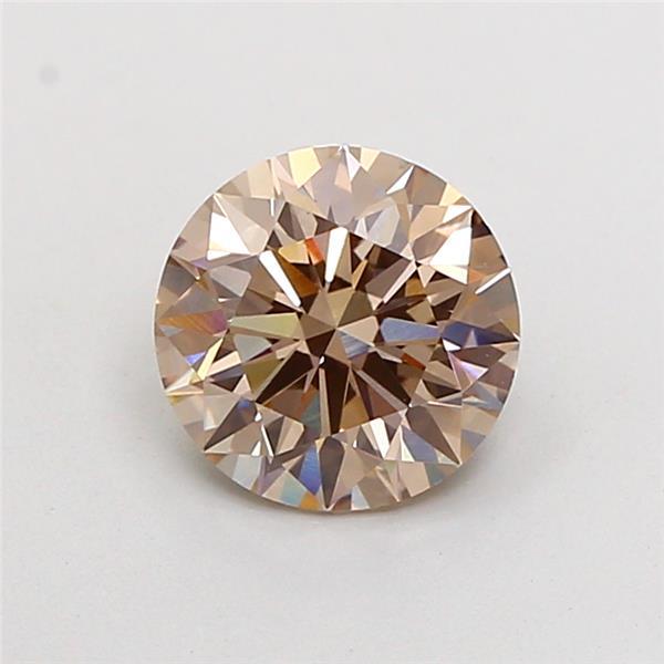 1.73 Ct. Fancy Light Brown Round Lab Grown Diamond