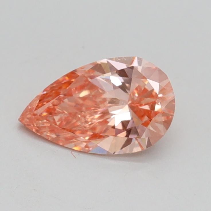 0.53 Ct. Fancy Intense Pink Pear Lab Grown Diamond