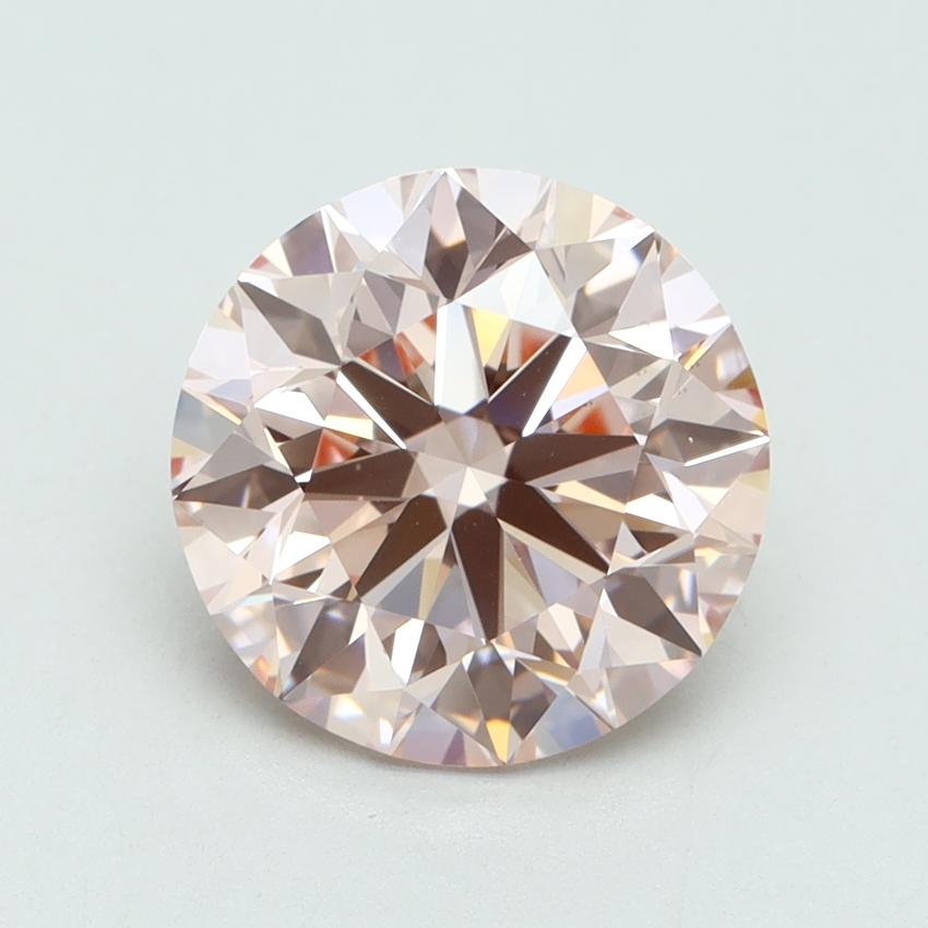 3.47 Ct. Fancy Intense Pink Round Lab Grown Diamond
