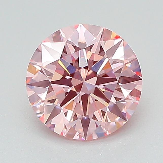 1.03 Ct. Fancy Vivid Pink Round Lab Grown Diamond