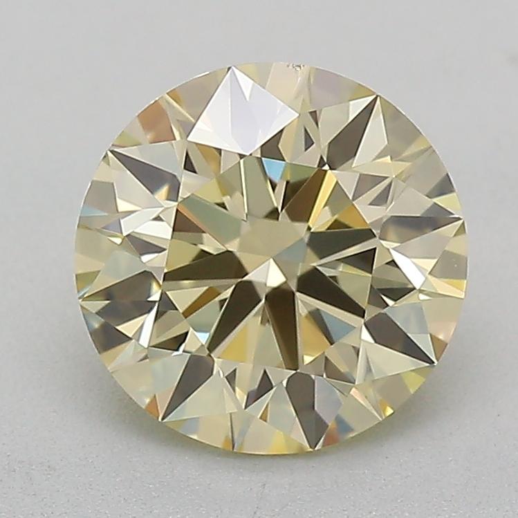 1.07 Ct. Fancy Light Yellow Round Lab Grown Diamond