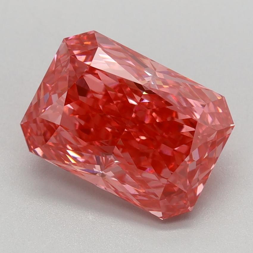2.22 Ct. Fancy Vivid Pink Radiant Lab Grown Diamond