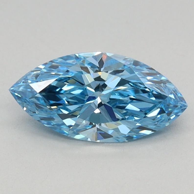 0.60 Ct. Fancy Vivid Blue Marquise Lab Grown Diamond