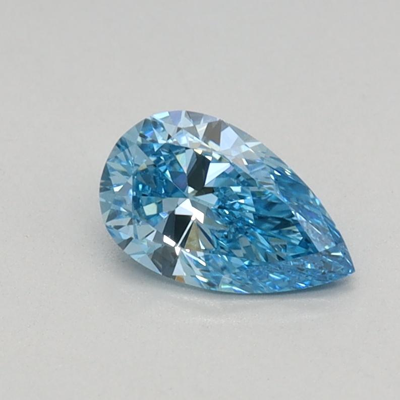 0.36 Ct. Fancy Vivid Blue Pear Lab Grown Diamond