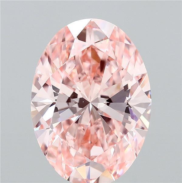 4.02 Ct. Fancy Intense Pink Oval Lab Grown Diamond