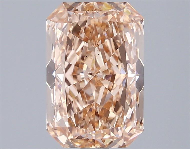 2.01 Ct. Fancy Intense Orange Pink Radiant Lab Grown Diamond