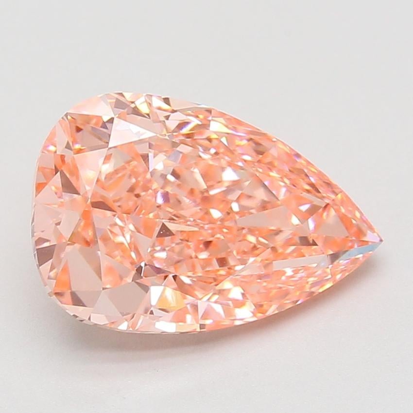 5.10 Ct. Fancy Vivid Pink Pear Lab Grown Diamond