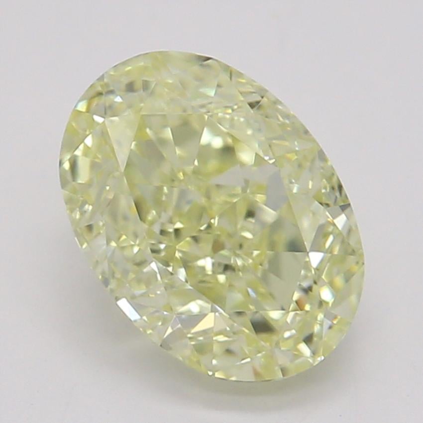 1.00 Ct. Fancy Light Yellow Oval Diamond
