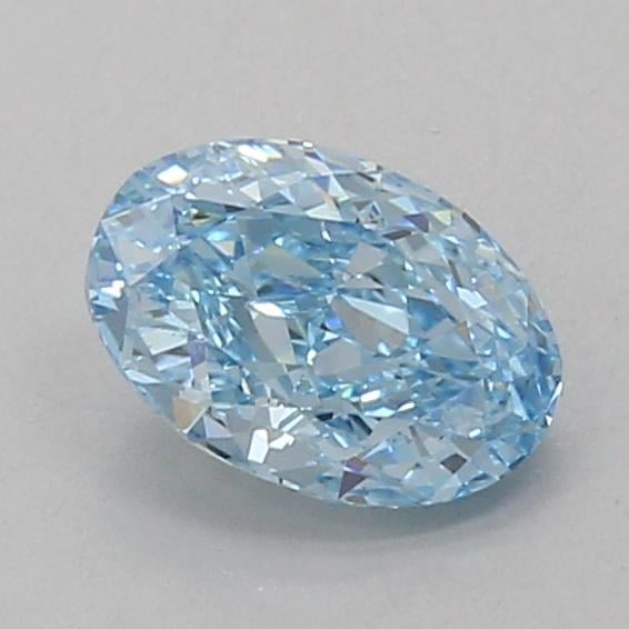 1.06 Ct. Fancy Vivid Blue Oval Lab Grown Diamond