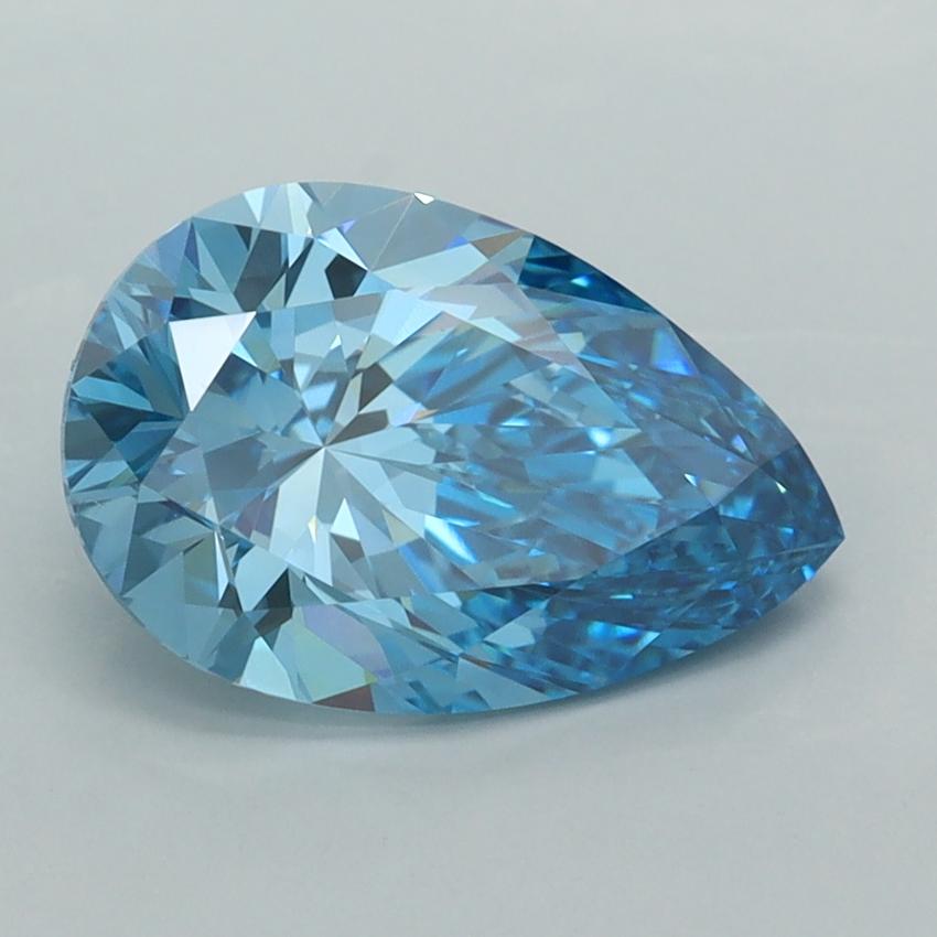 2.56 Ct. Fancy Vivid  Blue Pear Lab Grown Diamond