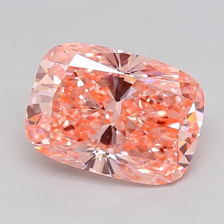 2.09 Ct. Fancy Vivid  Pink Cushion Lab Grown Diamond