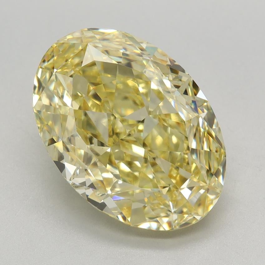 5.24 Ct. Fancy Intense Yellow Oval Lab Grown Diamond