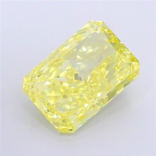 5.02 Ct. Fancy Intense  Yellow Radiant Lab Grown Diamond