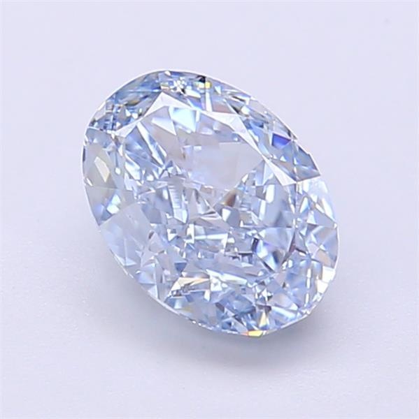 1.27 Ct. Fancy Intense  Blue Oval Lab Grown Diamond