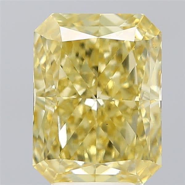 5.13 Ct. Fancy Intense Yellow Radiant Lab Grown Diamond
