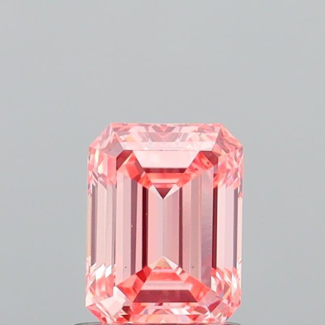 1.25 Ct. Fancy Intense Orangy Pink Emerald Lab Grown Diamond