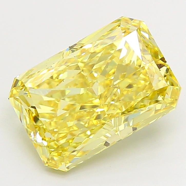 4.04 Ct. Fancy Intense  Yellow Radiant Lab Grown Diamond