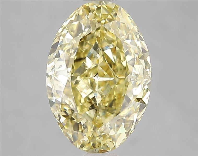 3.10 Ct. Fancy Intense Yellow Oval Lab Grown Diamond