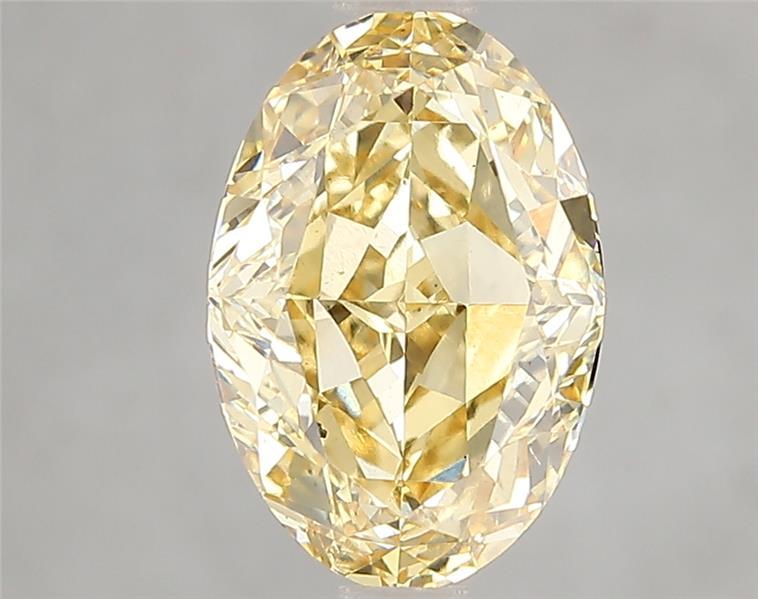 3.02 Ct. Fancy Intense Yellow Oval Lab Grown Diamond
