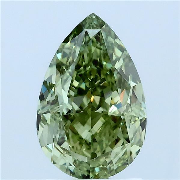 1.59 Ct. Fancy Green Pear Lab Grown Diamond