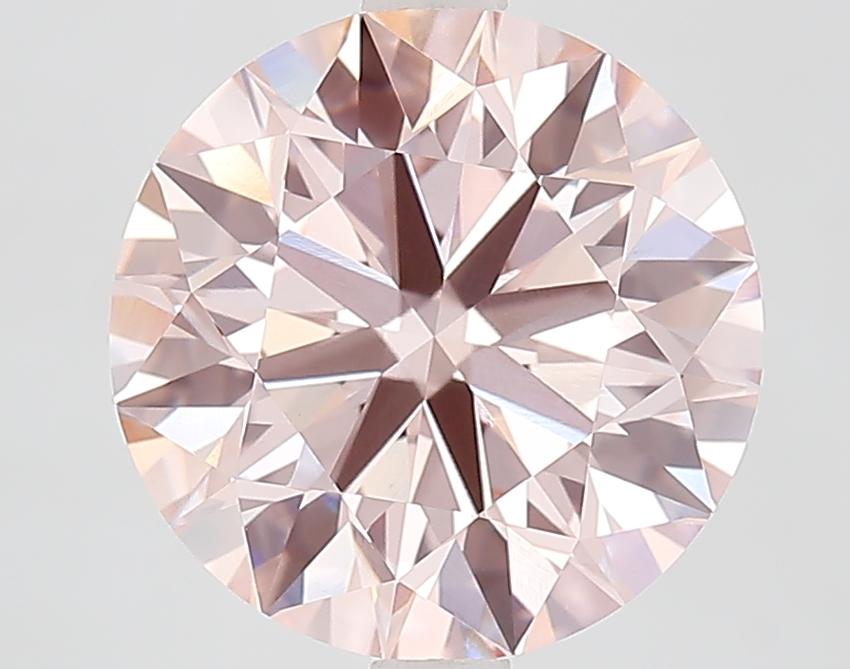 4.13 Ct. Fancy Pink Round Lab Grown Diamond
