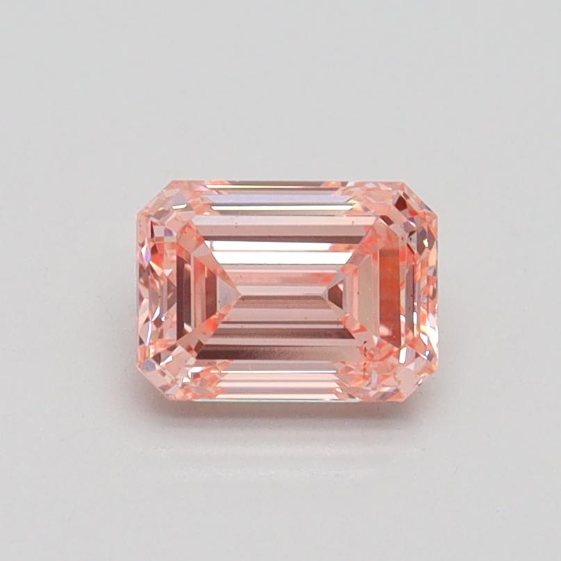 0.74 Ct. Fancy Intense Pink Emerald Lab Created Diamond
