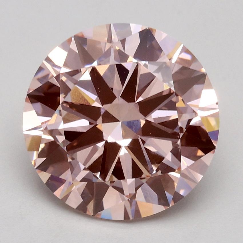 3.00 Ct. Fancy Intense Pink Round Lab Grown Diamond