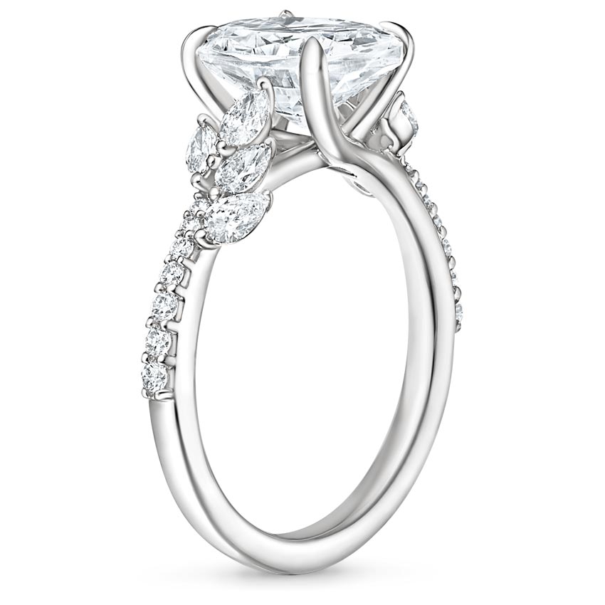 18K White Gold Ivy Diamond Ring (1/2 ct. tw.), large side view