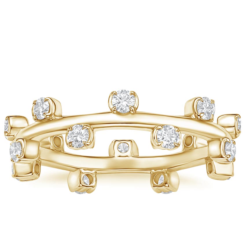 Yellow Gold Jade Trau Orneé Eternity Diamond Ring - Brilliant Earth