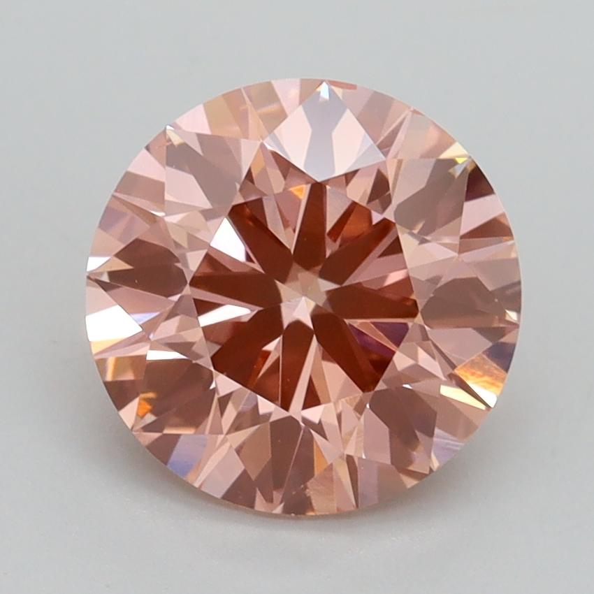 2.33 Ct. Fancy Intense Pink Round Lab Grown Diamond