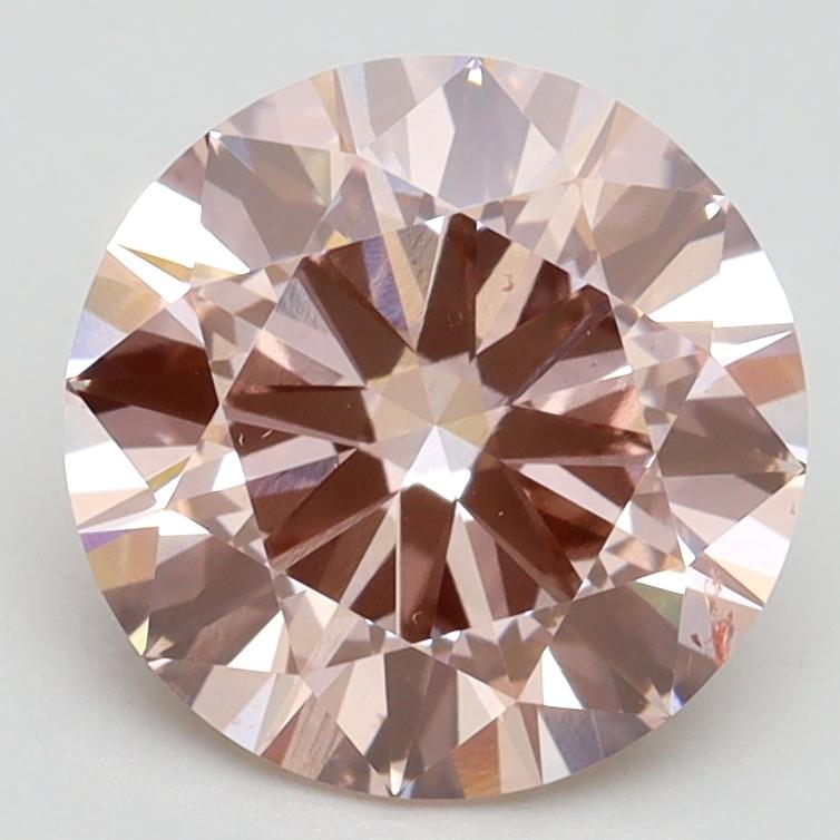 2.52 Ct. Fancy Intense Pink Round Lab Grown Diamond