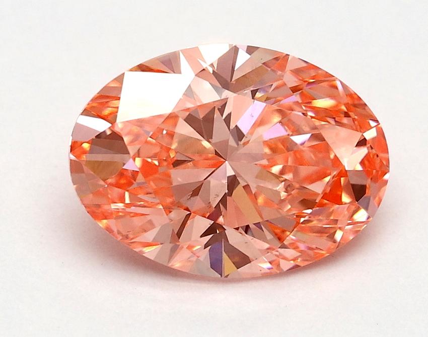 1.60 Ct. Fancy Vivid Pink Oval Lab Grown Diamond