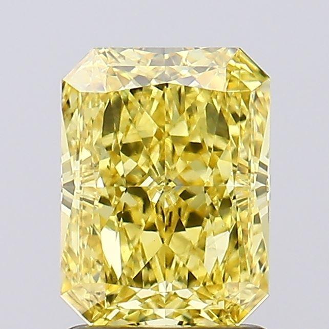1.60 Ct. Fancy Vivid Yellow Radiant Lab Grown Diamond