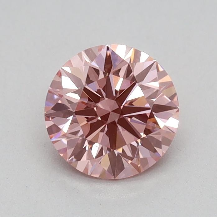 0.51 Ct. Fancy Vivid Pink Round Lab Grown Diamond