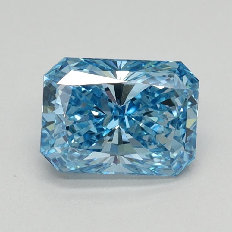 0.81 Ct. Fancy Vivid Blue Radiant Lab Grown Diamond