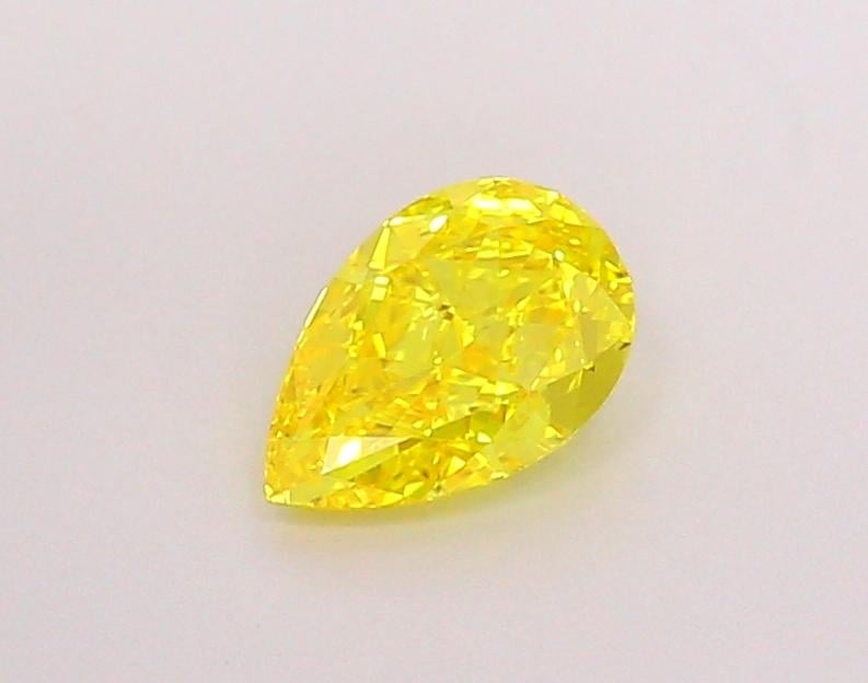 1.02 Ct. Fancy Vivid Yellow Pear Lab Grown Diamond