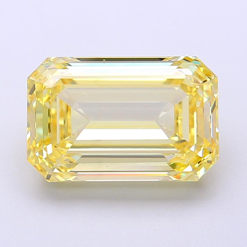 5.22 Ct. Fancy Fancy Yellow Emerald Lab Grown Diamond