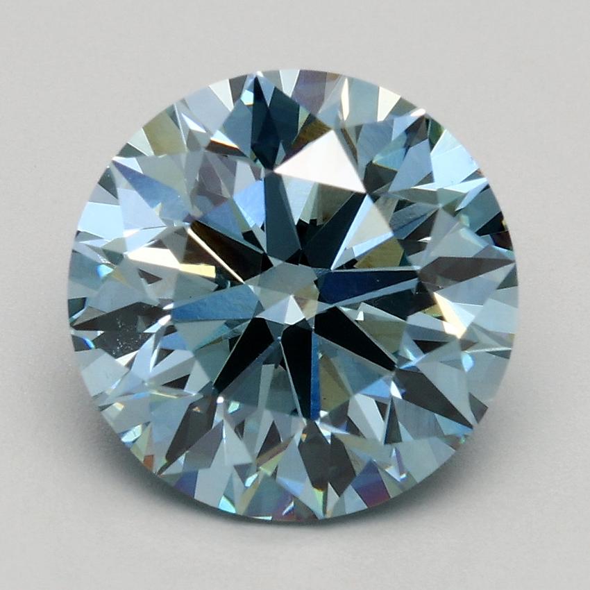 2.50 Ct. Fancy Intense Blue Round Lab Grown Diamond