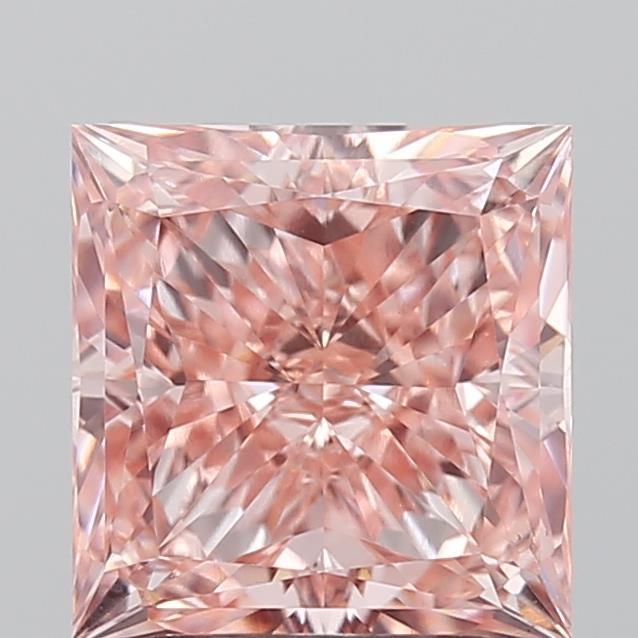 2.34 Ct. Fancy Vivid Pink Princess Lab Grown Diamond