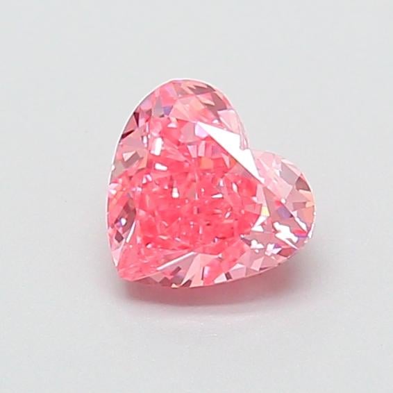 0.78 Ct. Fancy Vivid Pink Heart Lab Grown Diamond