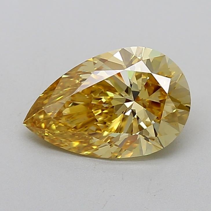 2.08 Ct. Fancy Intense  Yellow Pear Lab Grown Diamond