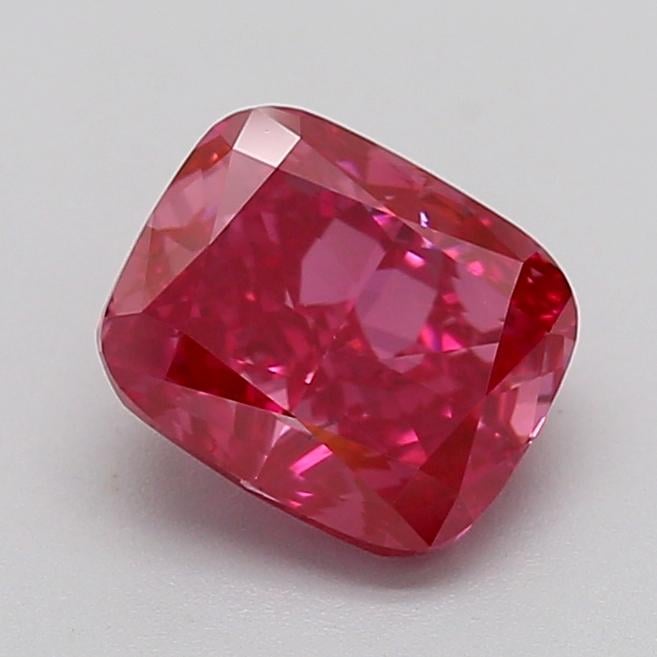2.07 Ct. Fancy Vivid  Pink Cushion Lab Grown Diamond