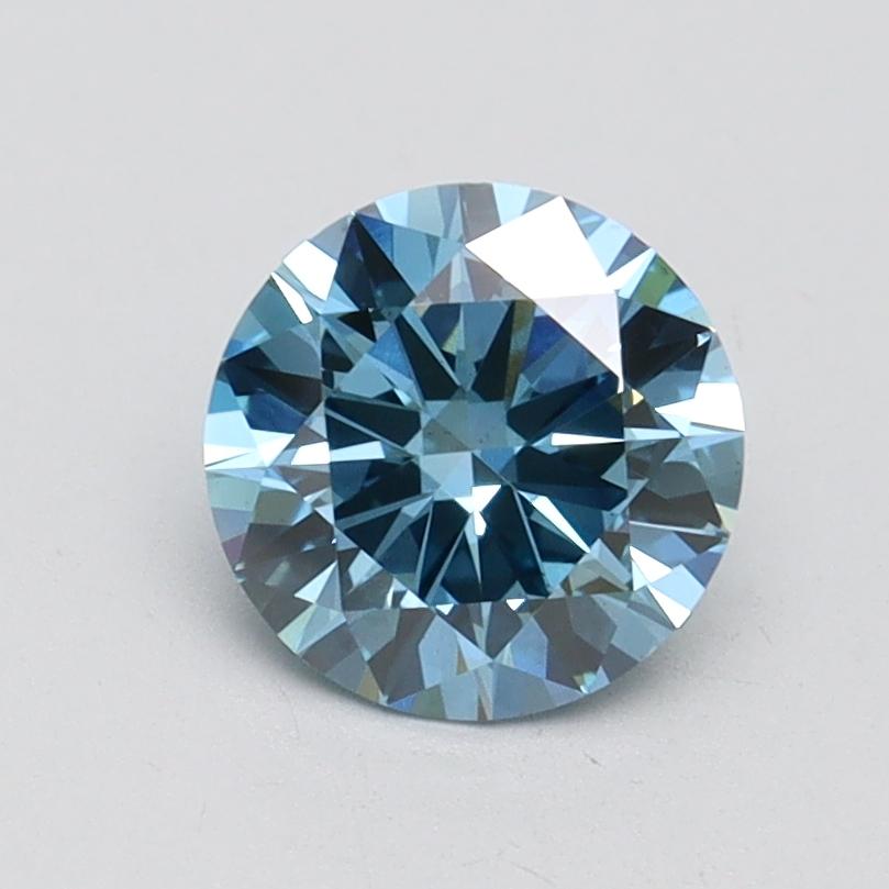 1.02 Ct. Fancy Vivid Blue Round Lab Grown Diamond