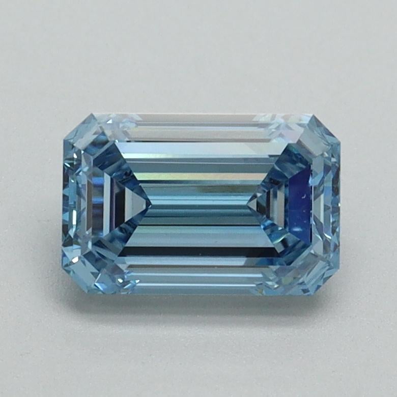 1.12 Ct. Fancy Intense Blue Emerald Lab Grown Diamond