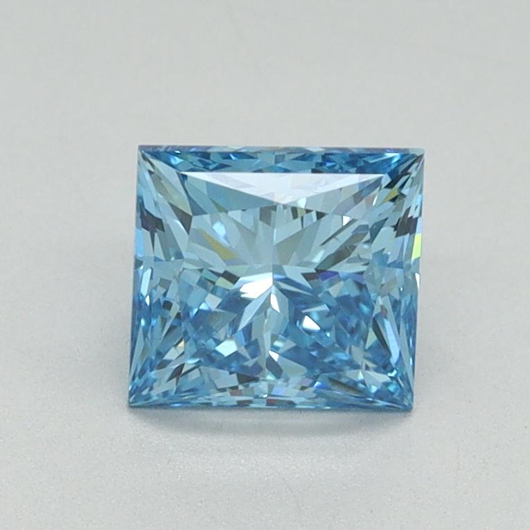 1.03 Ct. Fancy Vivid Blue Princess Lab Grown Diamond