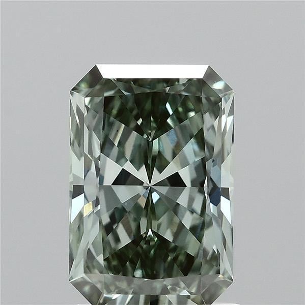 1.43 Ct. Fancy Vivid  Green Radiant Lab Grown Diamond