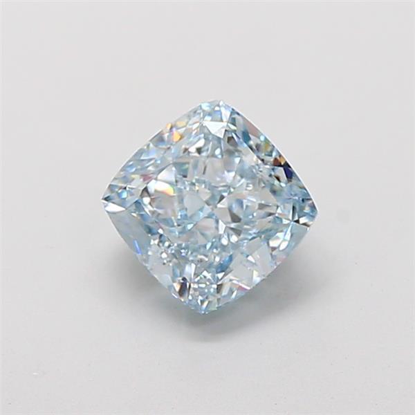 1.92 Ct. Fancy Intense Blue Cushion Lab Grown Diamond